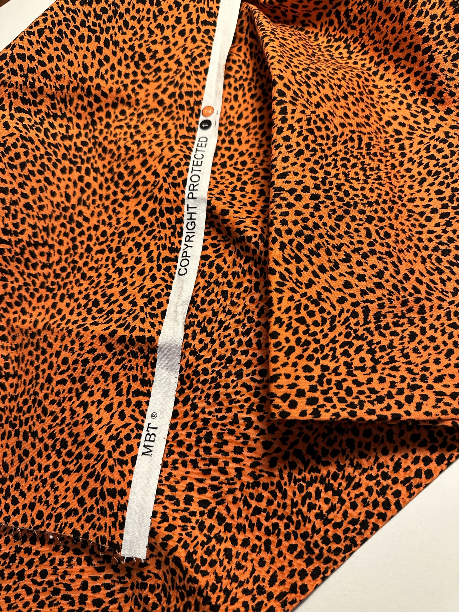 Orange Animal Print | Dream It Quilt it